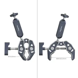 SmallRig 5529 Crab-Shaped Clamp + Arm Universalklemme med Magic Arm