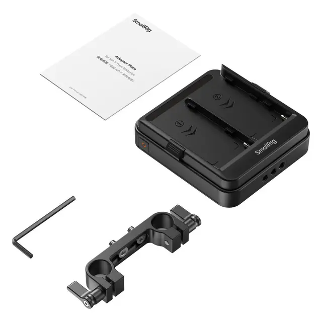 SmallRig 5537 Adapter Plate Kit For NP-F Batteries for 15mm LWS Rods 