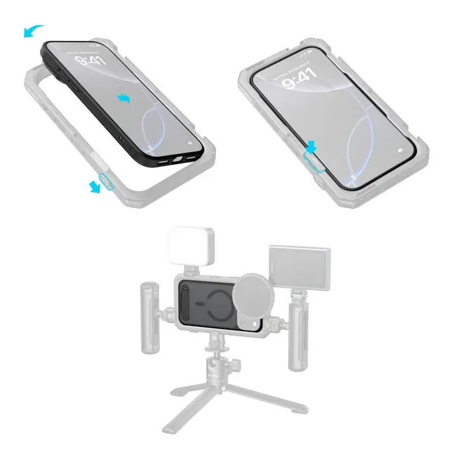 SmallRig 5549 FilMov Photography Case For iPhone 17 Pro (Black) 