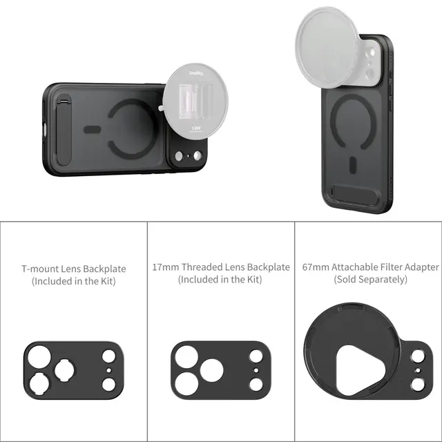 SmallRig 5551 FilMov Photography Case For iPhone 17 Pro Max (Black) 