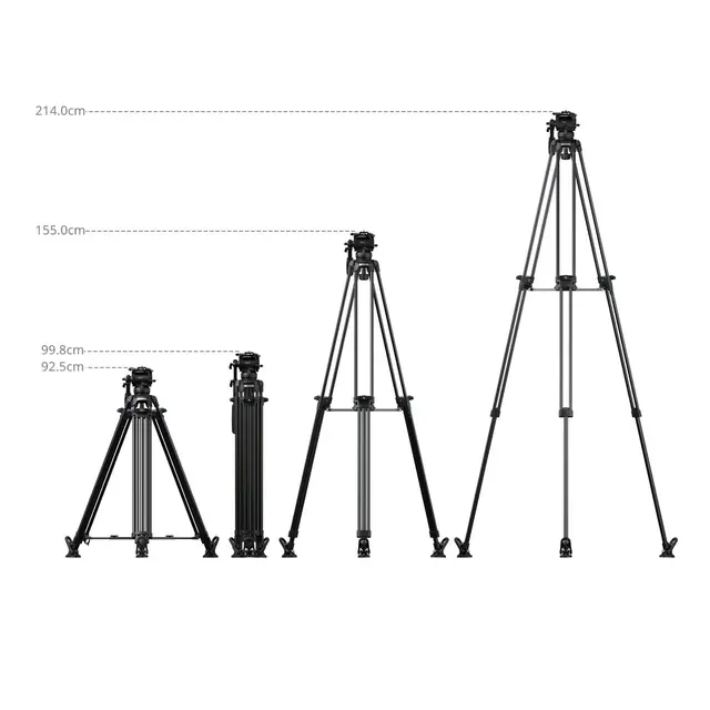 SmallRig 5579 FSD16 FreeSpeed Heavy-Duty Aluminum Alloy Tripod 
