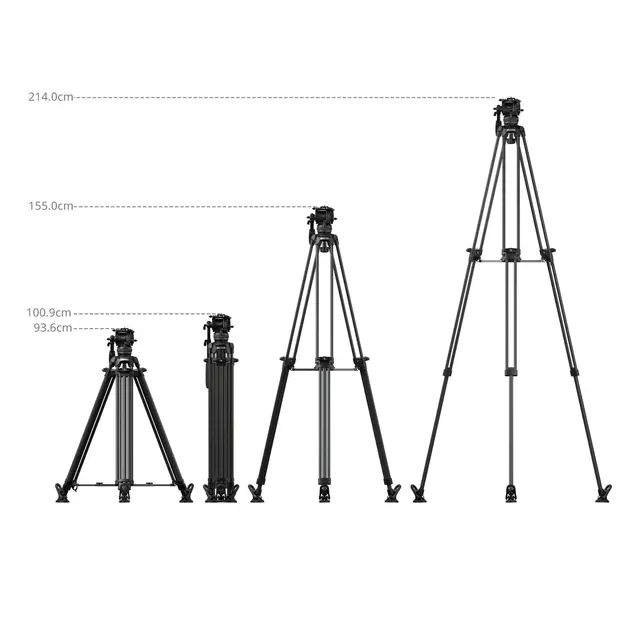 SmallRig 5580 FSD16 FreeSpeed Heavy-Duty Carbon Fiber Tripod 