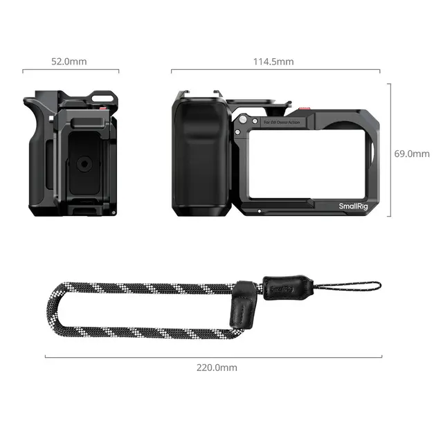 SmallRig 5602 Cage Kit For DJI Osmo Action 5 Pro / 4 / 3 