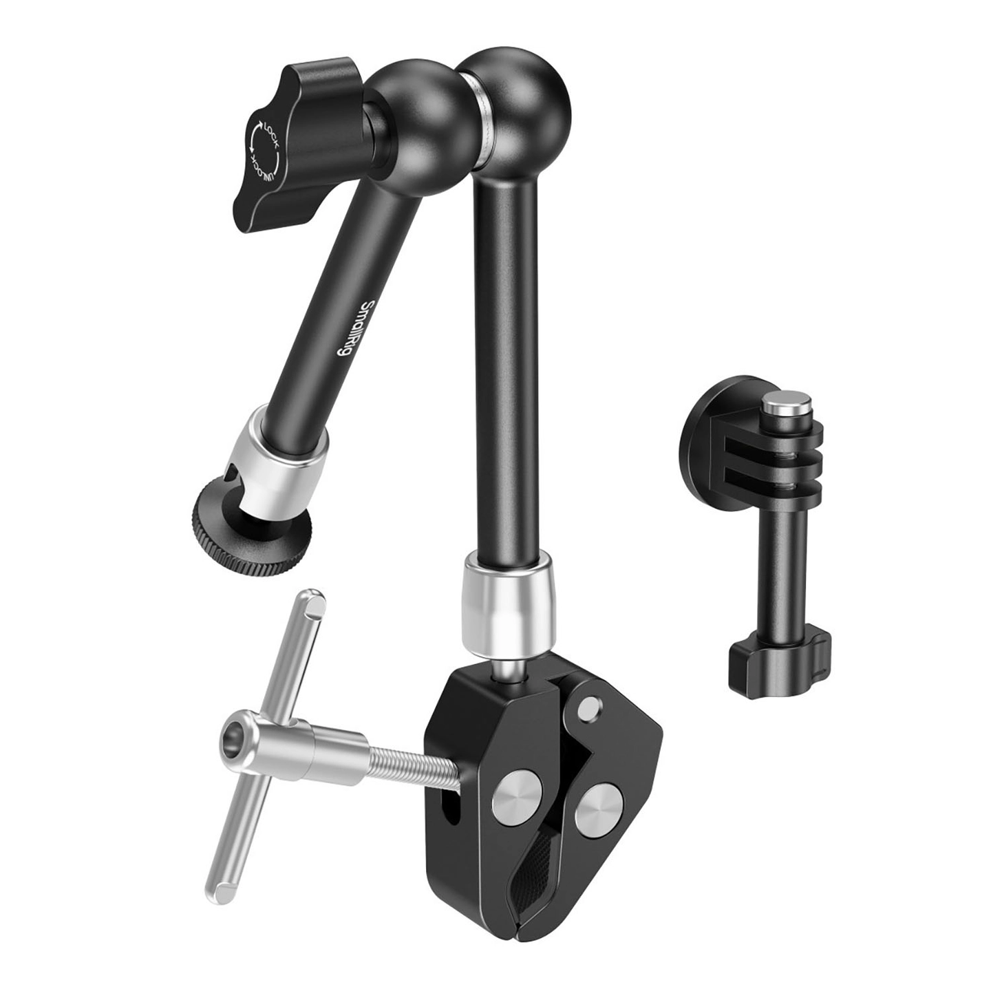 SmallRig 5605 Crab-Shaped Clamp + Arm Universalklemme med Magic Arm