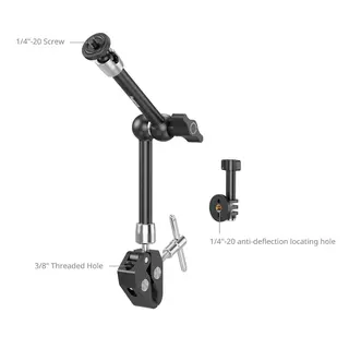 SmallRig 5605 Crab-Shaped Clamp + Arm Universalklemme med Magic Arm
