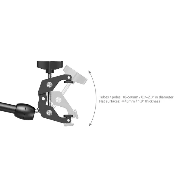 SmallRig 5624 Desktop Magic Arm With Crab-Shaped Clamp Kit 