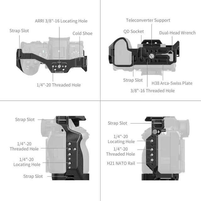 SmallRig 5642 Cage Sony A1II/A9III For Sony Alpha 1 II / Alpha 9 III 