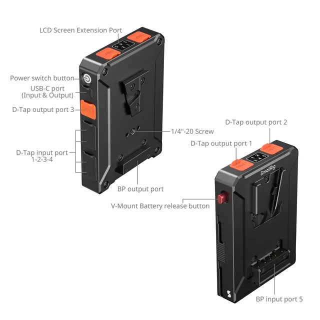 SmallRig 5653 V-Mount Adapter Plate Basic Edition 