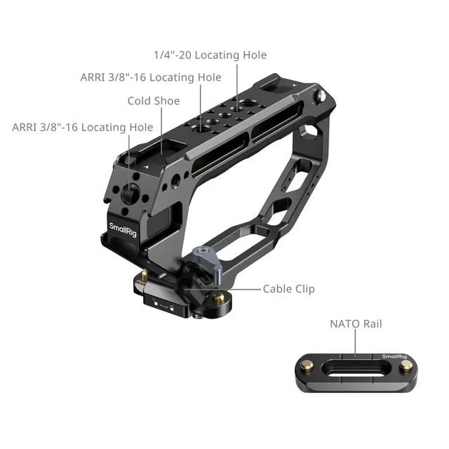 SmallRig 5661 D-Style Top Handle With NATO Clamp 