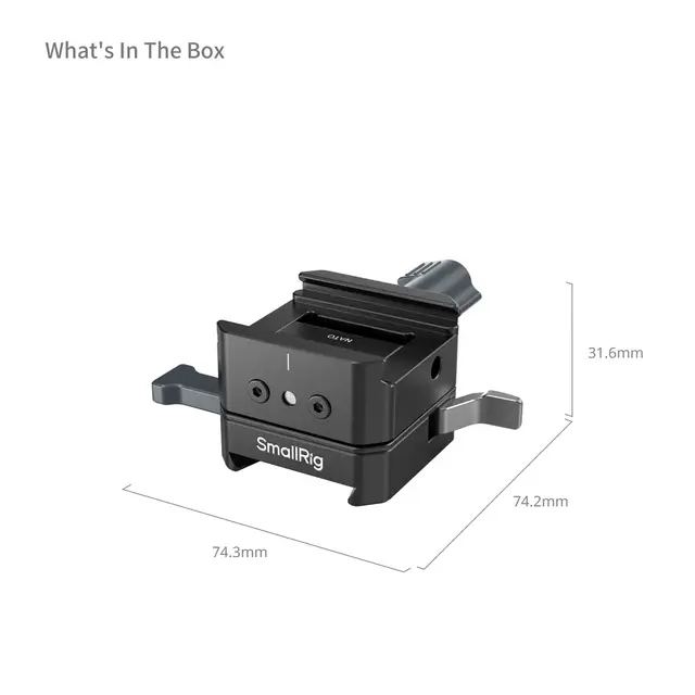 SmallRig 5690 V-Mount Battery Plate Kit For Arca-Swiss Plate / NATO Rail 