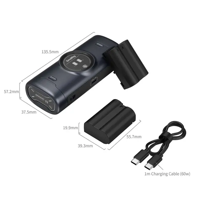 SmallRig 5697 Portable Charger Case Kit For Nikon EN-EL15c m/ 2 Batterier 