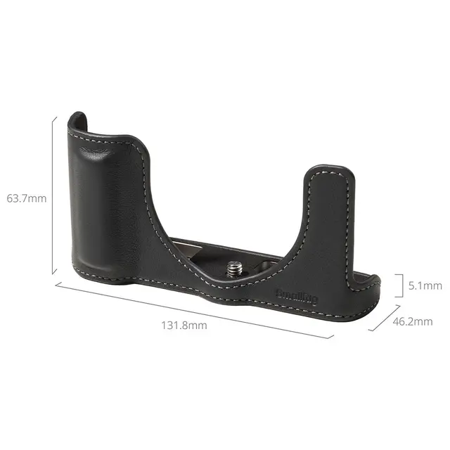SmallRig 5698 Leather Half Case Black For Panasonic LUMIX L10 