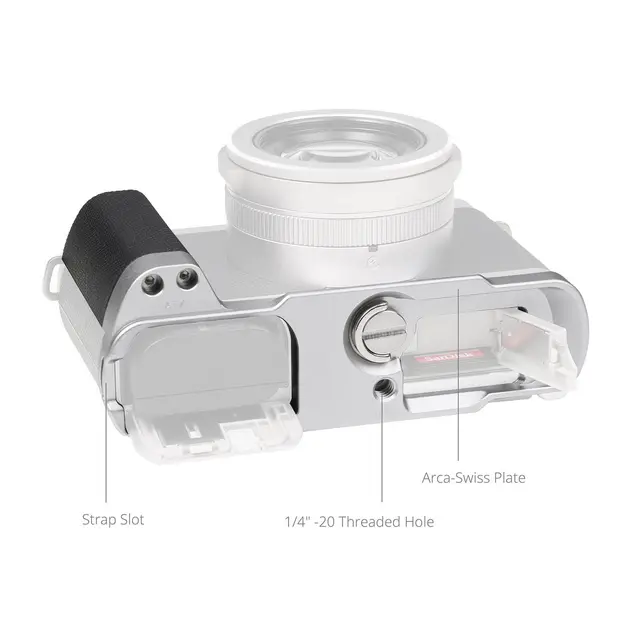 SmallRig 5701 L-Shaped Mount Pl Handle For Panasonic LUMIX L10. Silver 