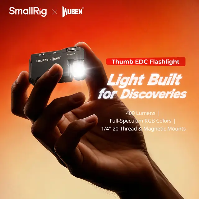 SmallRig 5710 Thumb EDC Flashlight Mini Lommelykt 