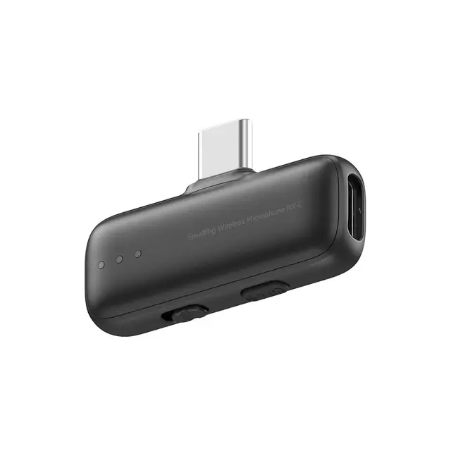 SmallRig 5718 S70-C1 Wireless Microphone With USB-C Adapter for Phones Black 