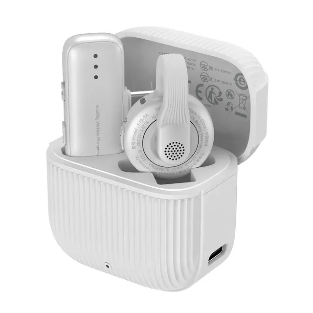 SmallRig 5719 S70-C1 Wireless Microphone With USB-C Adapter for Phones White 