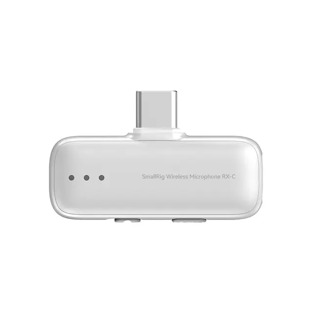 SmallRig 5719 S70-C1 Wireless Microphone With USB-C Adapter for Phones White 