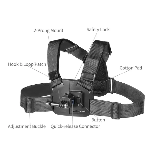SmallRig 5720 QR Chest Strap Mount For Action Cameras 