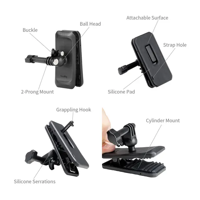 SmallRig 5722 Backpack Clip For Action Cameras 