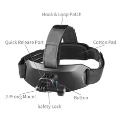 SmallRig 5724 Head Strap Mount For Action Cameras