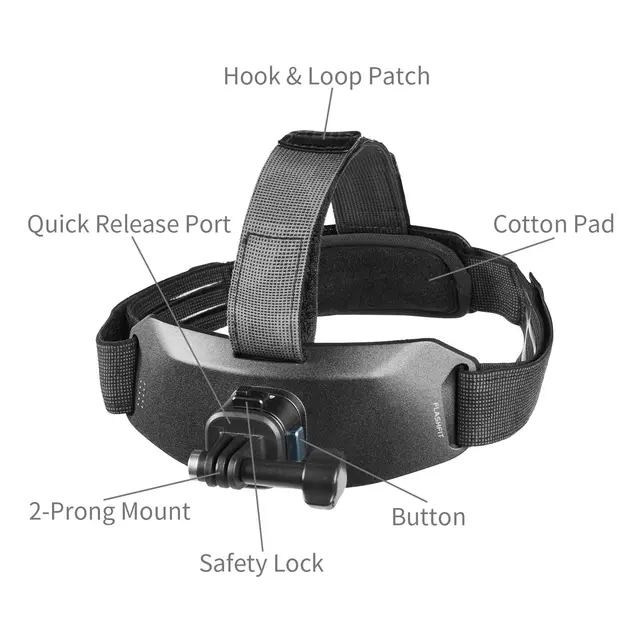 SmallRig 5724 Head Strap Mount For Action Cameras 