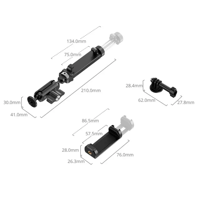 SmallRig 5726 Fence Mount For Action Cameras 