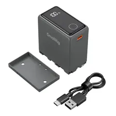 SmallRig 5729 NP-F970 Camera Battery 7500mAh NP-F batteri. USB-C PD inn/ut 36