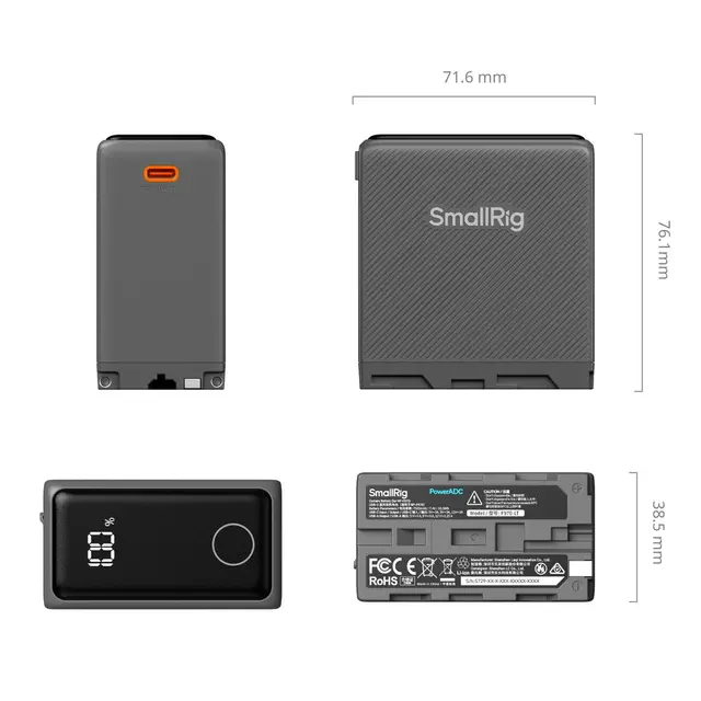 SmallRig NP-F970 Camera Battery 7500mAh 