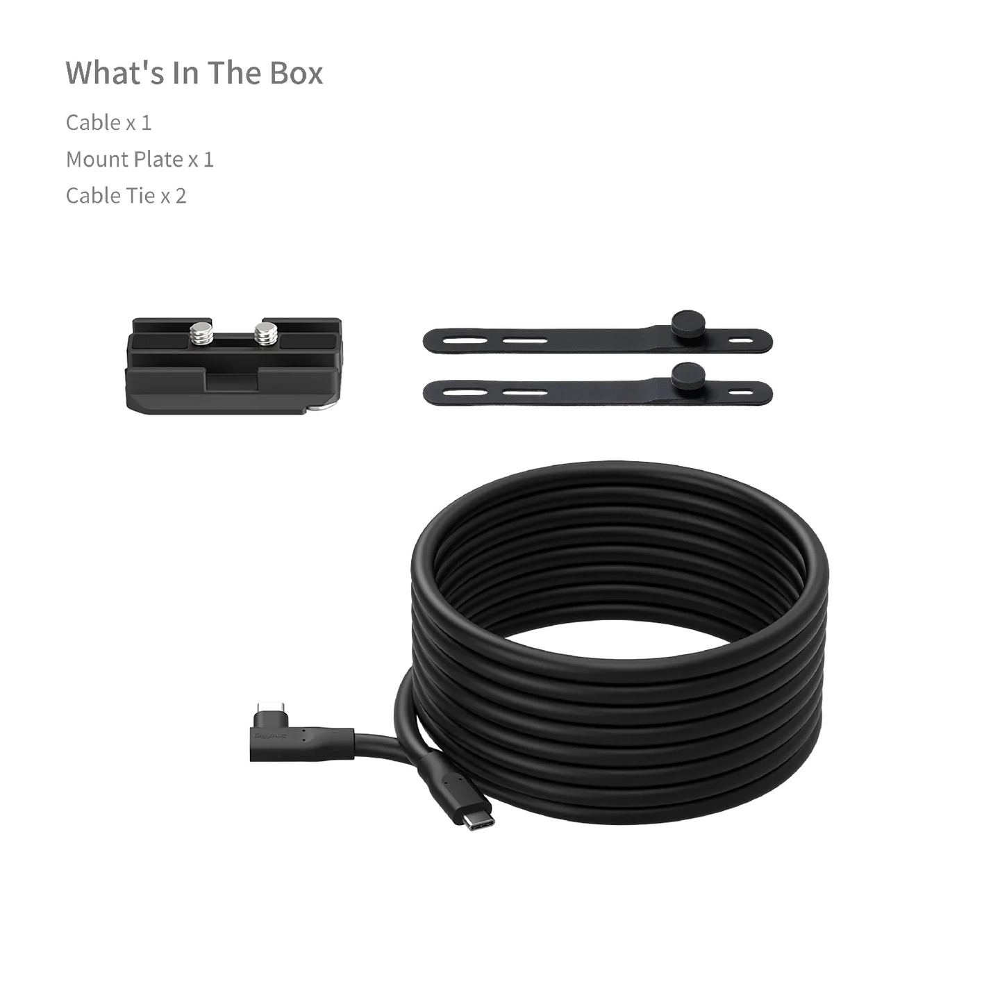 SmallRig 5731 USB-C Tethering Cable USB-C kabel 4,6m. Vinklet kontakt