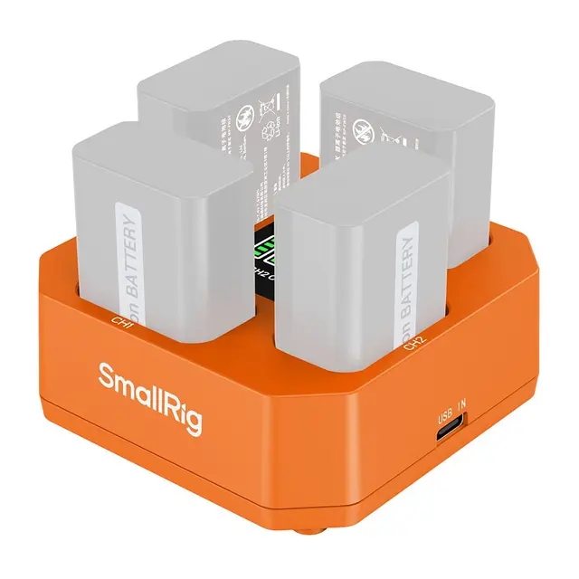 SmallRig 5749 Fire-kanals Batterilader For Sony NP-FW50 Batterier 