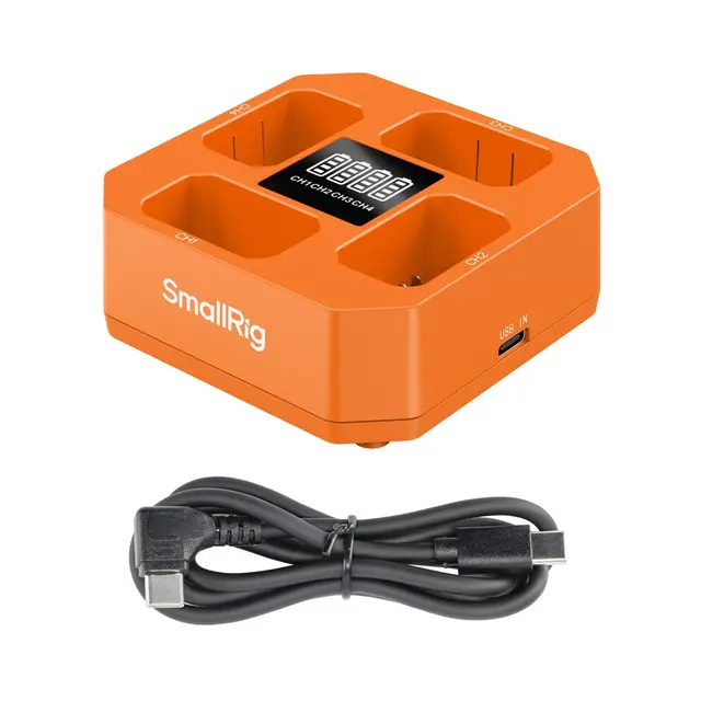 SmallRig 5749 Fire-kanals Batterilader For Sony NP-FW50 Batterier 