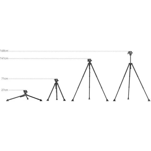 SmallRig 5755 x Potato Jet TRIBEX II KIT Carbon Hydraulic Videostativ med hode 