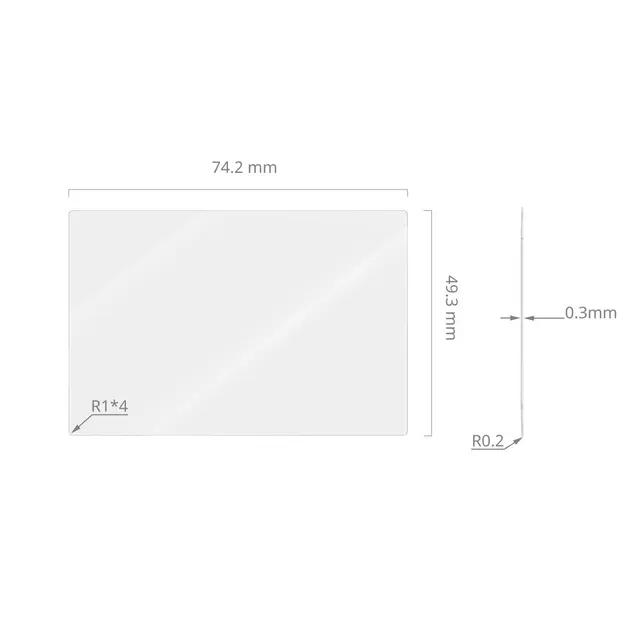 SmallRig 5803 Screen Protector X100/GRIV Skjermbeskytter Fujifilm + Ricoh GR IV 