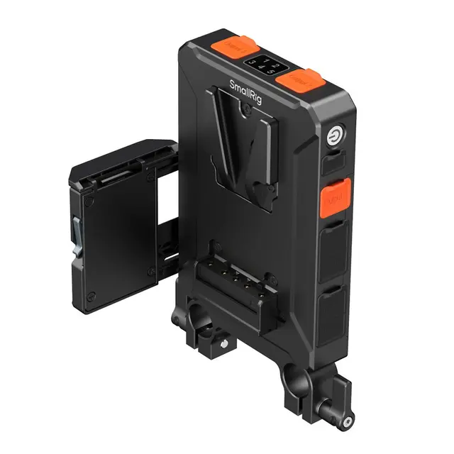 SmallRig 5881 V-Mount Adapter Plate With 15mm Dual Rod Clamp 