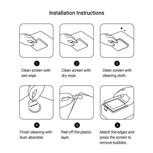 SmallRig 5892 Tempered Glass Screen Protector Kit DJI Osmo Action 6 