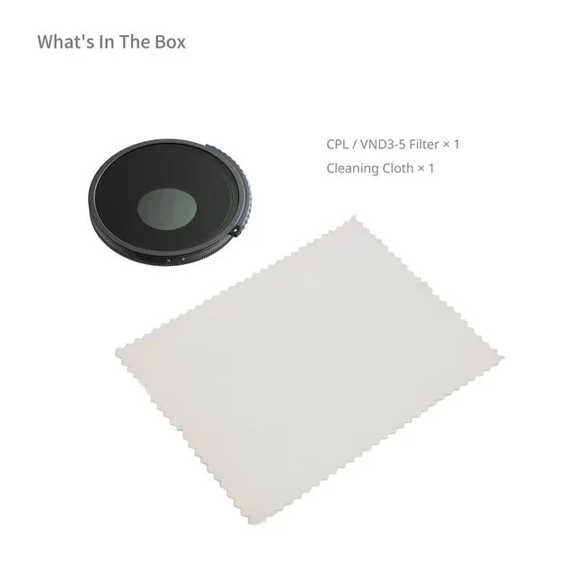 SmallRig 5894 CPL / VND3-5 Action filter Vario ND + CPL for DJI Osmo Action 6 