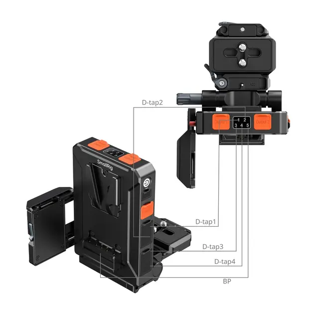 SmallRig 5899 V-Mount Adapter Plate Arca-Swiss 