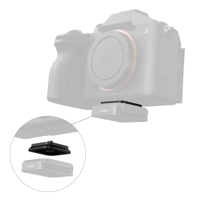 SmallRig 5912 Quick Release Mount Plate For SmallRig Vertical Base 