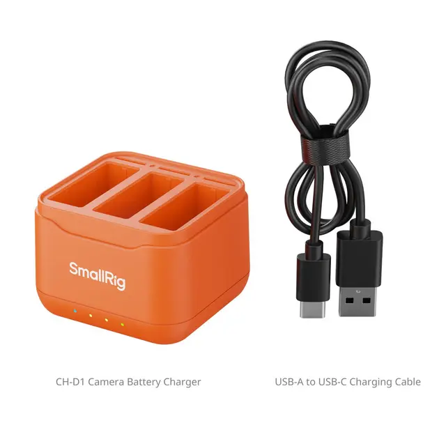 SmallRig 5921 Camera Battery Charger For DJI Action 6/Action 5 Pro/Osmo 360 