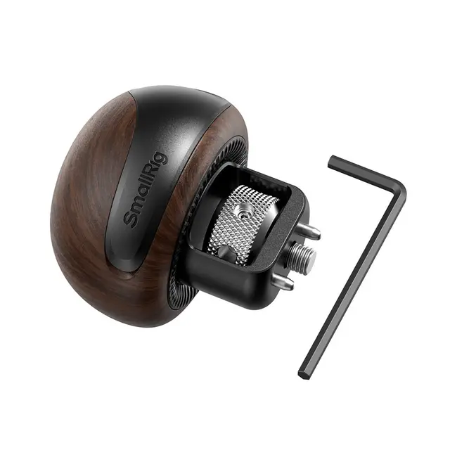 SmallRig 5926 Mini Wooden Side Handle With 1/4''-20 Locating Screw 