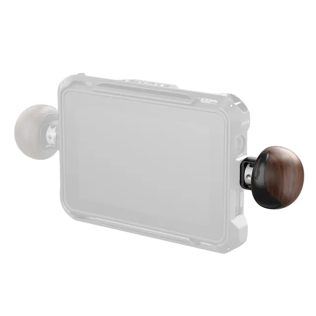 SmallRig 5926 Mini Wooden Side Handle With 1/4''-20 Locating Screw 
