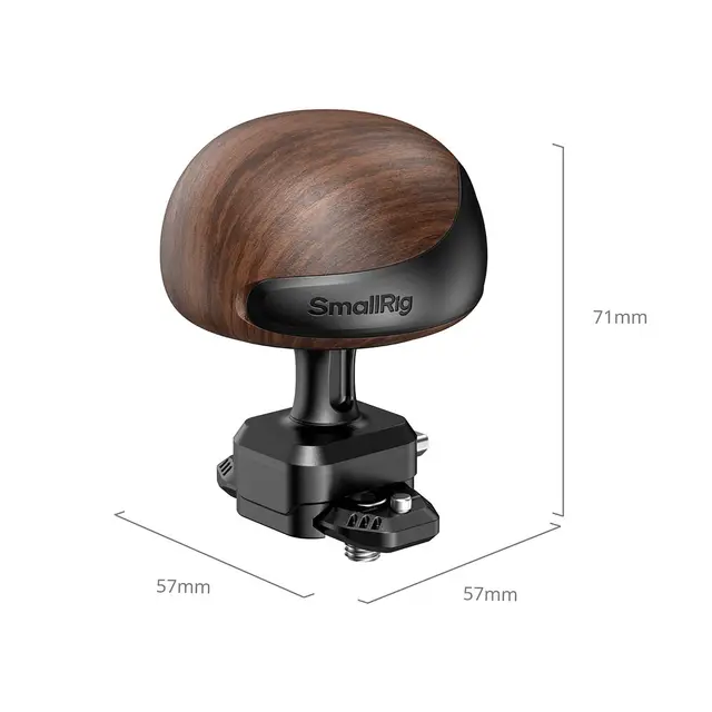 SmallRig 5927 HawkLock H21 Quick Release Mini Wooden Side Handle 
