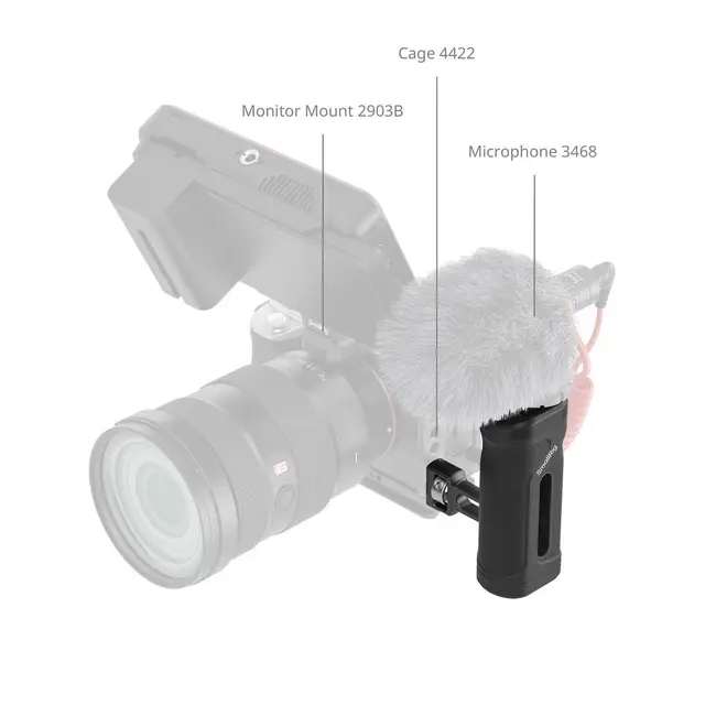 SmallRig 5946 Mini Side Handle With 1/4''-20 Locating Screw 