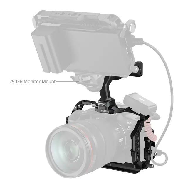 SmallRig 5957 HawkLock QR Cage Kit For Canon R6 Mark III / R6 Mark II 