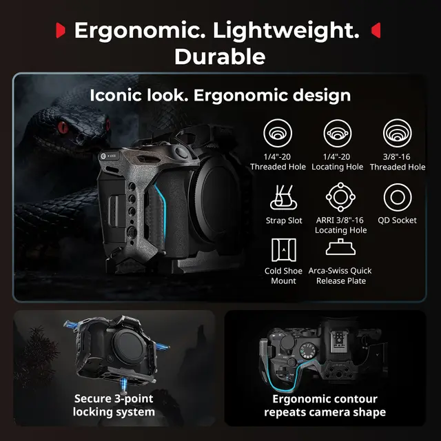 SmallRig 5960 Black Mamba Cage Kit For Canon R6 Mark III / R6 Mark II 