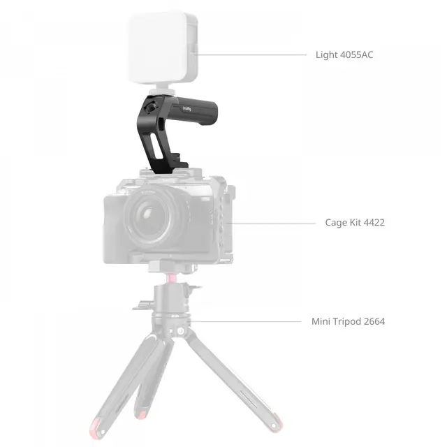 SmallRig 5977 Top Handle w/NATO Clamp Kamerahåndtak for Nato-Feste 