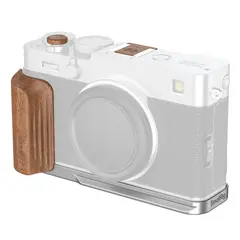 SmallRig 5984 L-Shaped Mount Plate Silvr w/Wooden Handle Fujifilm X-E5 Rosewood