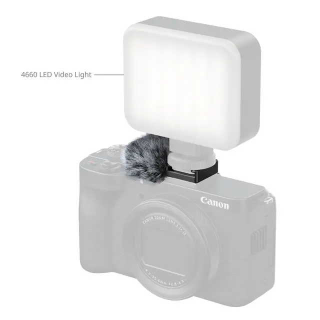 SmallRig 5989 Furry Windscreen For Canon PowerShot V1 