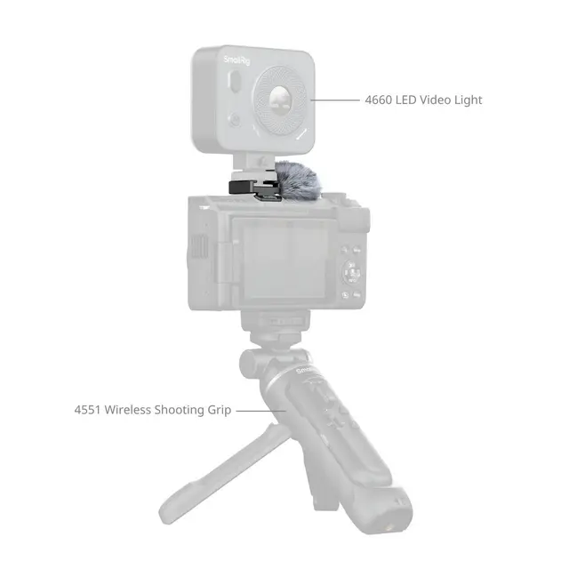 SmallRig 5989 Furry Windscreen For Canon PowerShot V1 