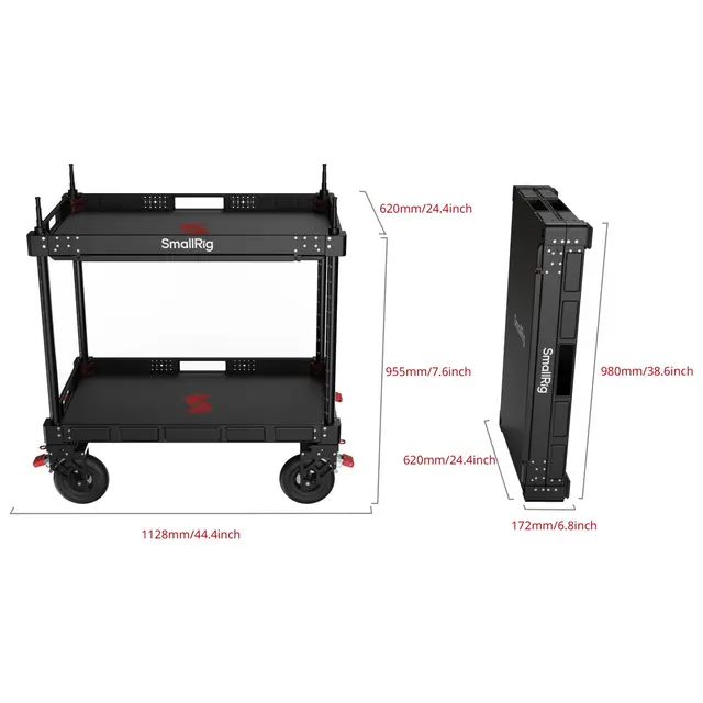 SmallRig 5991 36" Video Production Cart 